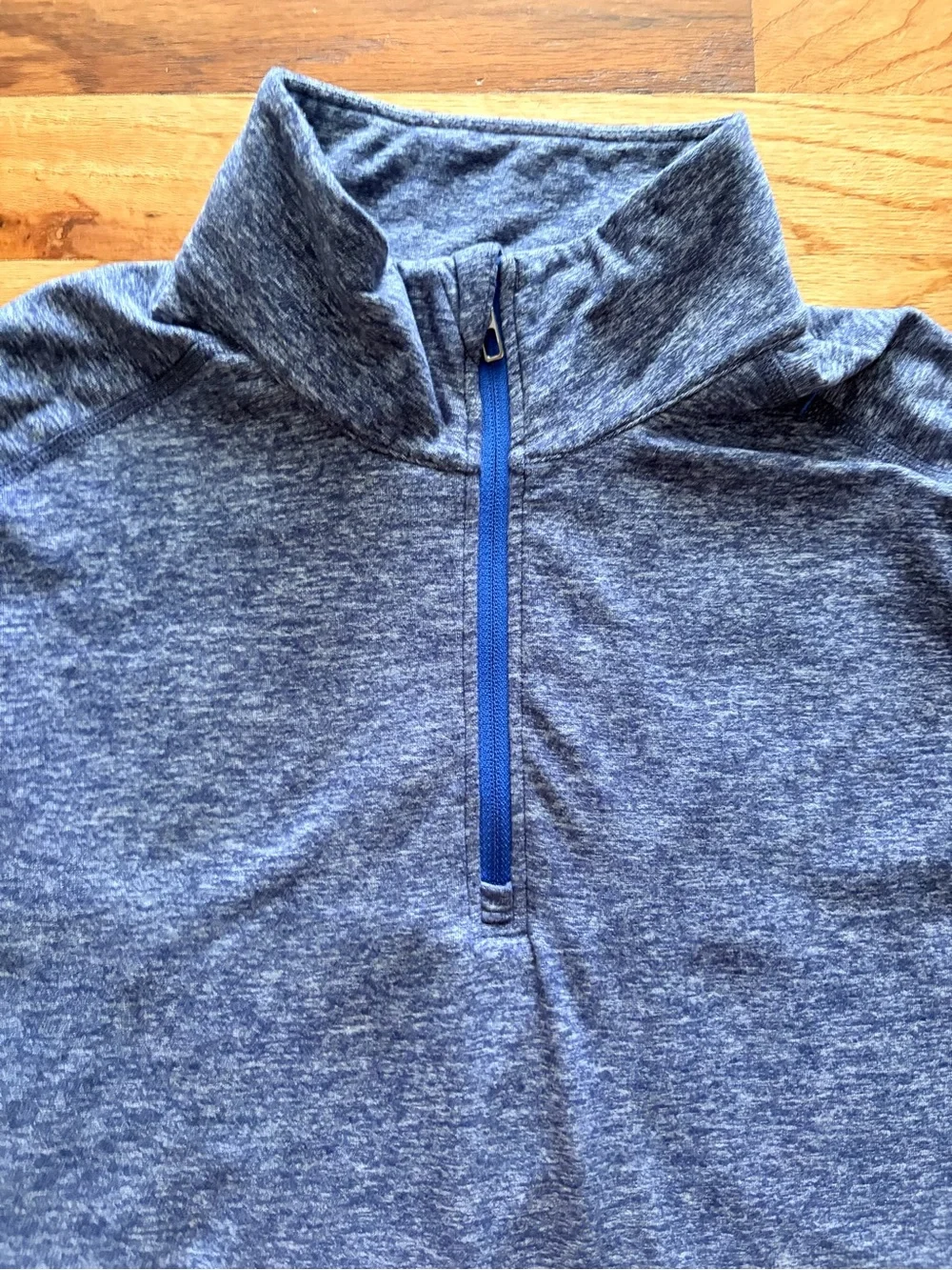 lululemon athletica Men's Surge Heathered Light Blue Quarter-Zip Pullover